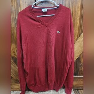 Men's Lacoste V Neck Sweater